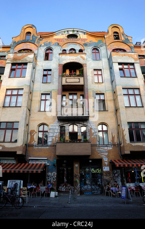 Maison Peinte dans Kreuzberg Schlesisches Tor, Berlin, Germany, Europe Banque D'Images