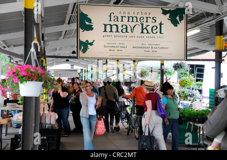 FARMER'S MARKET, Ann Arbor, Michigan, USA Banque D'Images