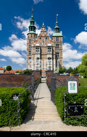 Le château de Rosenborg, Copenhague, Danemark, Europe Banque D'Images