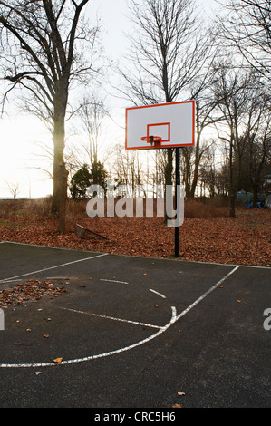 Basket-ball in park Banque D'Images