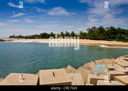 Plage de l'île de Cabo, Luanda Angola Banque D'Images