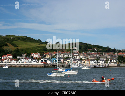 Recherche à travers le port de Conwy Deganwy, au nord du Pays de Galles, de l'Europe Banque D'Images