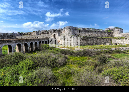 Le château de Methoni en Messénie, Grèce Banque D'Images