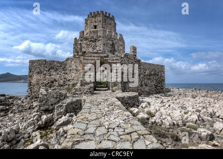 Le château de Methoni en Messénie, Grèce Banque D'Images