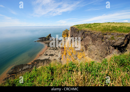 Vue depuis Cape Split sur la baie de Fundy, en Nouvelle-Écosse, Canada Banque D'Images