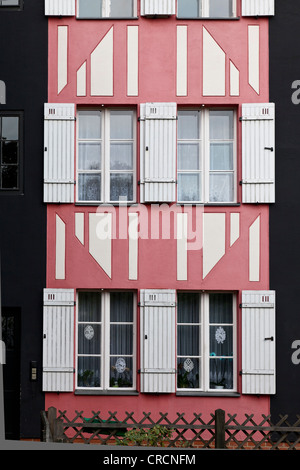 Gartenstadt Falkenberg Housing Estate, également connu comme Tuschkastensiedlung, construit entre 1913 et 1934 par l'architecte Bruno Taut, Banque D'Images