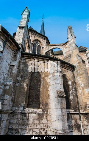 L'église Saint Sauveur, le Petit Andely, Les Andelys, Normandie, France Banque D'Images