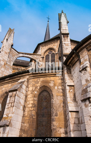 L'église Saint Sauveur, le Petit Andely, Les Andelys, Normandie, France Banque D'Images