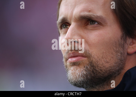 Thomas Tuchel, entraîneur de la FSV Mayence 05 Bundesliga football club, portrait, Mayence, Rhénanie-Palatinat, Allemagne, Europe Banque D'Images