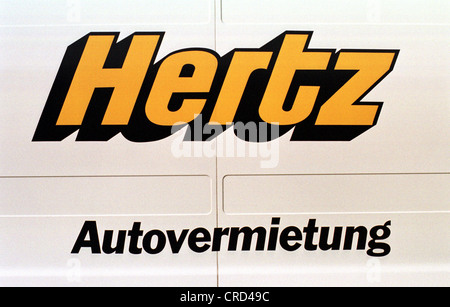 Logo Hertz Rent A Car Banque D'Images