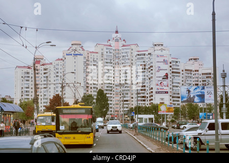 Ville Satellite, Kiev, Ukraine, l'Europe Banque D'Images