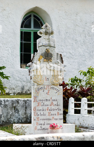 Église Chrétienne des Îles Cook Îles Cook Atiu Banque D'Images