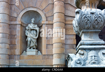 Europe Italie, Campanie Cilento, Padula, l'entrée avant de la Certosa de style baroque de San Lorenzo Banque D'Images