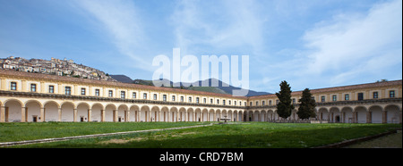 Europe Italie,Campania Cilento, Padula, la chartreuse de San Lorenzo Grand Cloître Banque D'Images