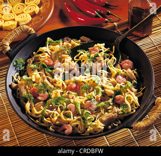 Classique Bami Goreng, Indonésie. Banque D'Images