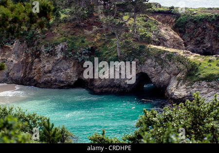 Vue imprenable SUR LA CÔTE DE BIG SUR CALIFORNIE / Banque D'Images