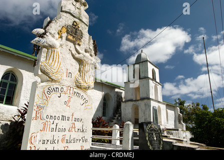 Église Chrétienne des Îles Cook Îles Cook Atiu Banque D'Images