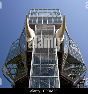 L'éléphant en verre dans le Maximilianpark, Allemagne, Rhénanie du Nord-Westphalie, Ruhr, Hamm Banque D'Images