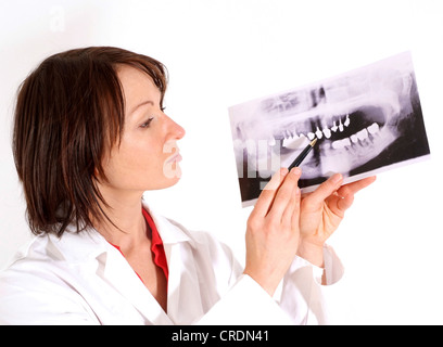 Dentiste dent avec x-ray Banque D'Images