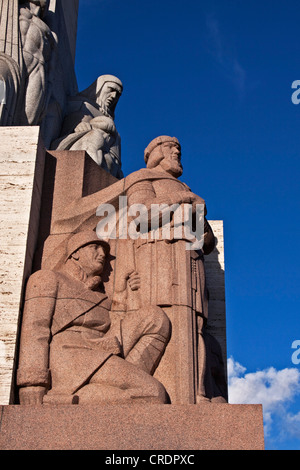 Monument de la liberté, Br&# 299;v&# 299;bas piemineklis en letton, appelé Milda, 1935, Riga, Lettonie, en Europe Banque D'Images