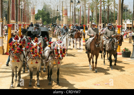 Feria del Caballo de Jerez, en Espagne, en Andalousie Banque D'Images