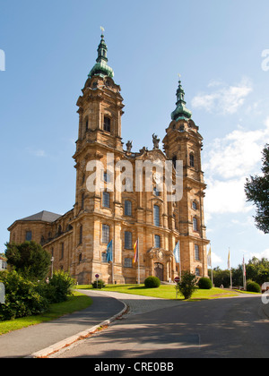 Basilique Vierzehnheiligen, Basilique de la Sainte 14 aides, la vallée principale, Haute-Franconie, Franconia, Bavaria Banque D'Images