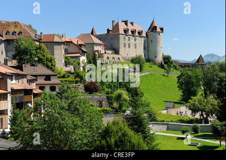 Château de château de Gruyères, Gruyères, Fribourg, Suisse, Europe Banque D'Images