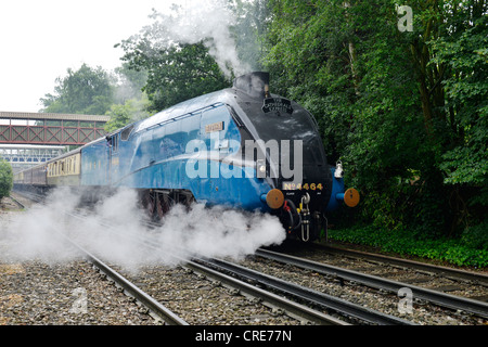 A4 'Pacifique' du Petit Blongios, le transport de la cathédrales Express s'arrête à Bracknell à prendre des passagers -2 Banque D'Images