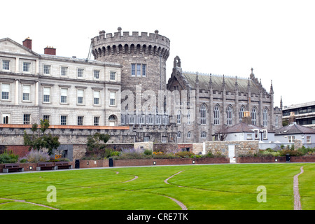 Le Château de Dublin, Dublin, Irlande, Europe Banque D'Images