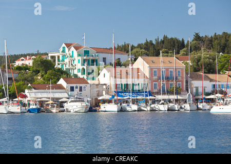 Fiskardo sur l'île de Céphalonie en Grèce Banque D'Images