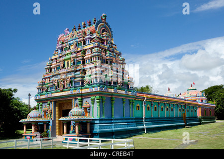 Temple tamoul Morange, temple hindou, près de Saint-André, l'île de la Réunion, océan Indien Banque D'Images