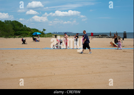 Cedar Grove Beach à Staten Island à New York Banque D'Images