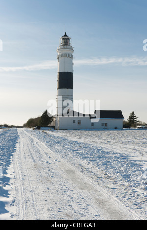 Rotes Kliff leuchtturm à Kampen, Sylt, Frise du Nord, Schleswig-Holstein, Allemagne du Nord, l'Allemagne, de l'Europe Banque D'Images