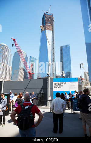 La tour de la liberté presque fini à New York, Manhattan. En construction à Ground Zero-américain Banque D'Images