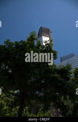 La tour de la liberté presque fini à New York, Manhattan. En construction à Ground Zero-américain Banque D'Images