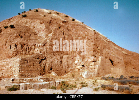 Nimrud Irak Ancient Assyrian Ziggurat Banque D'Images