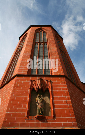 Tour de Kirche Unserer Lieben Frau, église mariale, Allemagne, Rhénanie-Palatinat, Oberwesel Banque D'Images