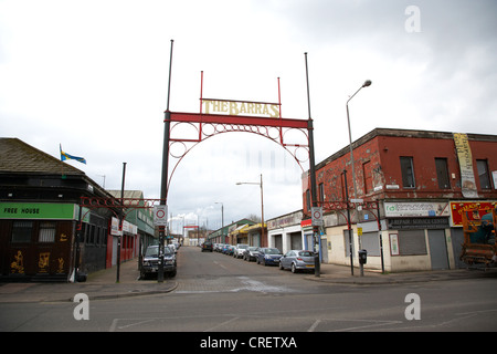 Entrée du marché barras dans l'East End de Glasgow scotland uk Banque D'Images