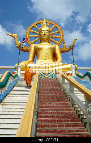 Le Grand Bouddha sur le Big Buddha Beach de Ko Samui, Thaïlande Banque D'Images