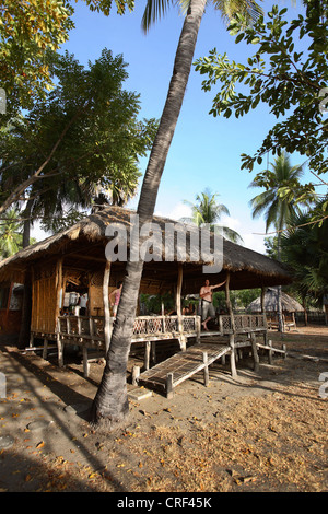 Cein llc tua l'éco-village à l'île Atauro, Timor oriental. Banque D'Images