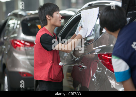 Hyundai Beijing No.1, l'usine de production automobile à Beijing, Chine Banque D'Images