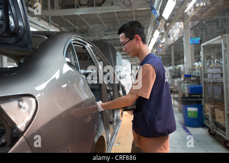 Hyundai Beijing No.1, l'usine de production automobile à Beijing, Chine Banque D'Images