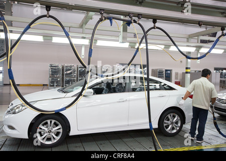 Hyundai Beijing No.1, l'usine de production automobile à Beijing, Chine Banque D'Images