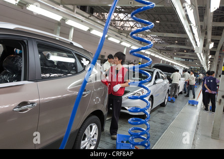 Hyundai Beijing No.1, l'usine de production automobile à Beijing, Chine Banque D'Images