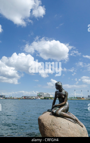 Statue de la Petite Sirène, à Copenhague, Danemark Banque D'Images