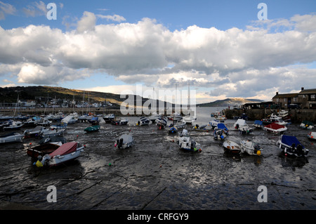 Le port à Lyme Regis dans le Dorset, en Angleterre. Banque D'Images