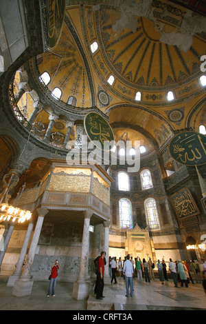 La basilique Sainte-Sophie, Istanbul, Turquie Banque D'Images