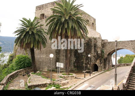 La forteresse de forte Mare, Vieille Ville, Herceg Novi, Monténégro Banque D'Images