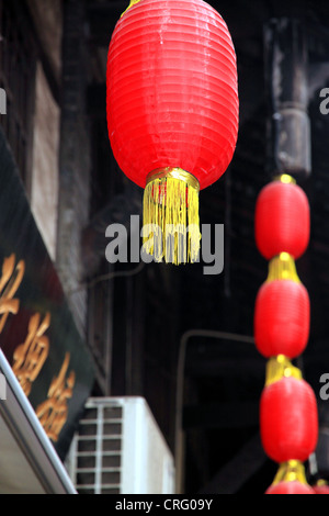 Ornements de rue traditionnels à Chongqing Banque D'Images
