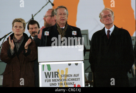 Berlin, Allemagne, action-Nous sommes pour l'humanité et de tolérance Banque D'Images